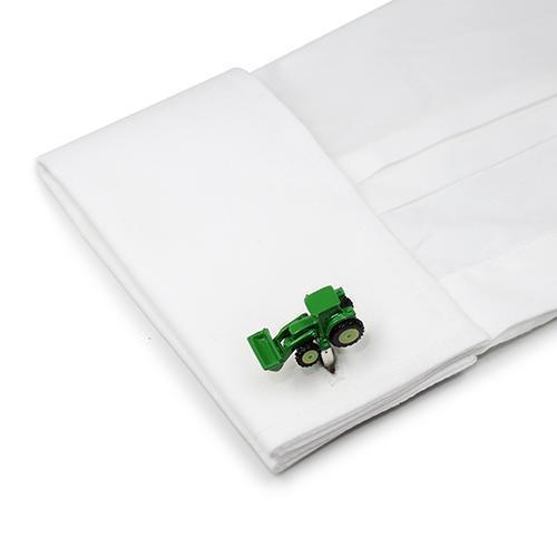 Green Front Load Lifter Cufflinks-Cufflinks-TheCuffShop-C01168-TheCuffShop.com.au