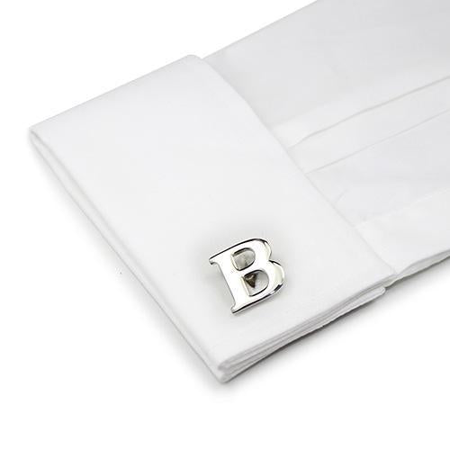 Letter B Cufflinks-Cufflinks-TheCuffShop-C01408-TheCuffShop.com.au