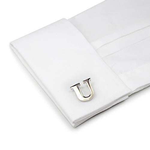 Letter U Cufflinks-Cufflinks-TheCuffShop-C01427-TheCuffShop.com.au