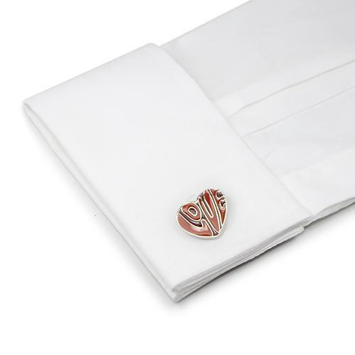 Love 1 Cufflinks-Cufflinks-TheCuffShop-C00315-TheCuffShop.com.au