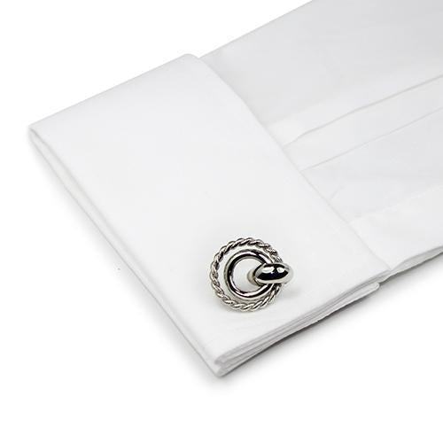 Rope Circle Cufflinks-Cufflinks-TheCuffShop-C00842-TheCuffShop.com.au