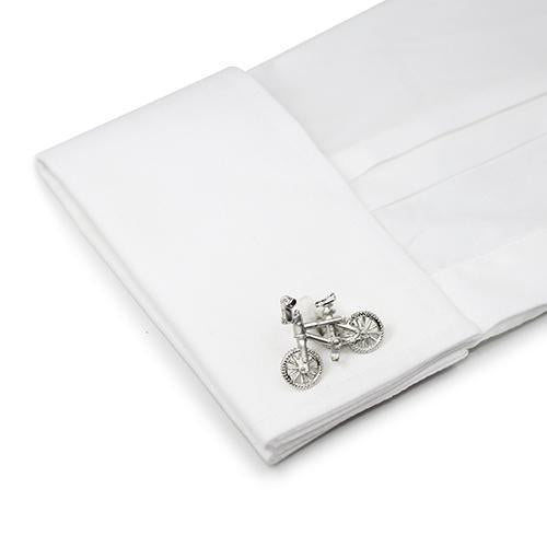 Silver Bicycle Cufflinks-Cufflinks-TheCuffShop-C01123-TheCuffShop.com.au