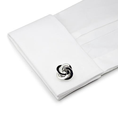 Silver Spriral Knot Cufflinks-Cufflinks-TheCuffShop-C00537-TheCuffShop.com.au